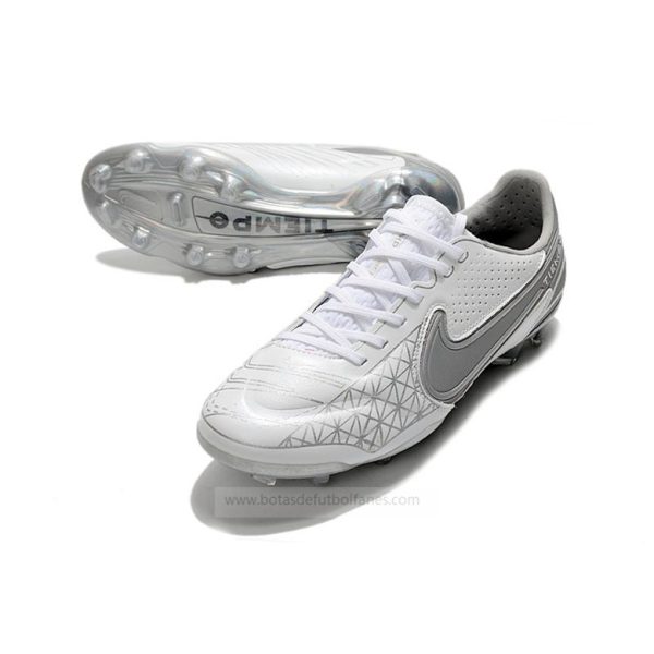 Nike Tiempo Legend IX Elite FG Blanco Gris